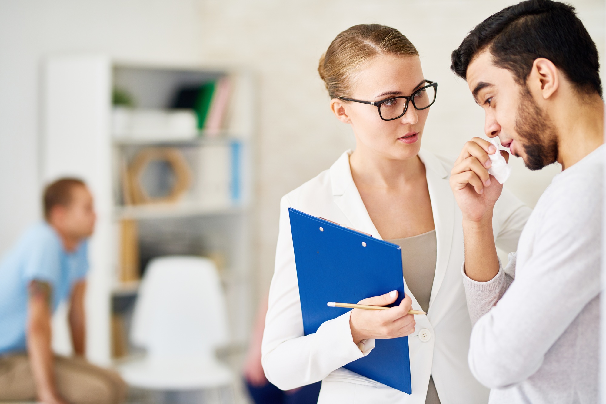 Man Talking One on One with Psychiatrist